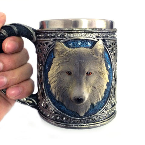 [Viking 3D Wolf Mug] - Camp Fanatics